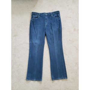 Polo Jeans Co. Ralph Lauren Women's Blue Sz 16 Classic Bootcut Dark Wash Denim